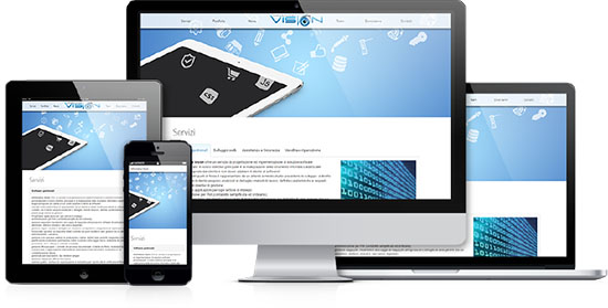 Visual sito internet responsive